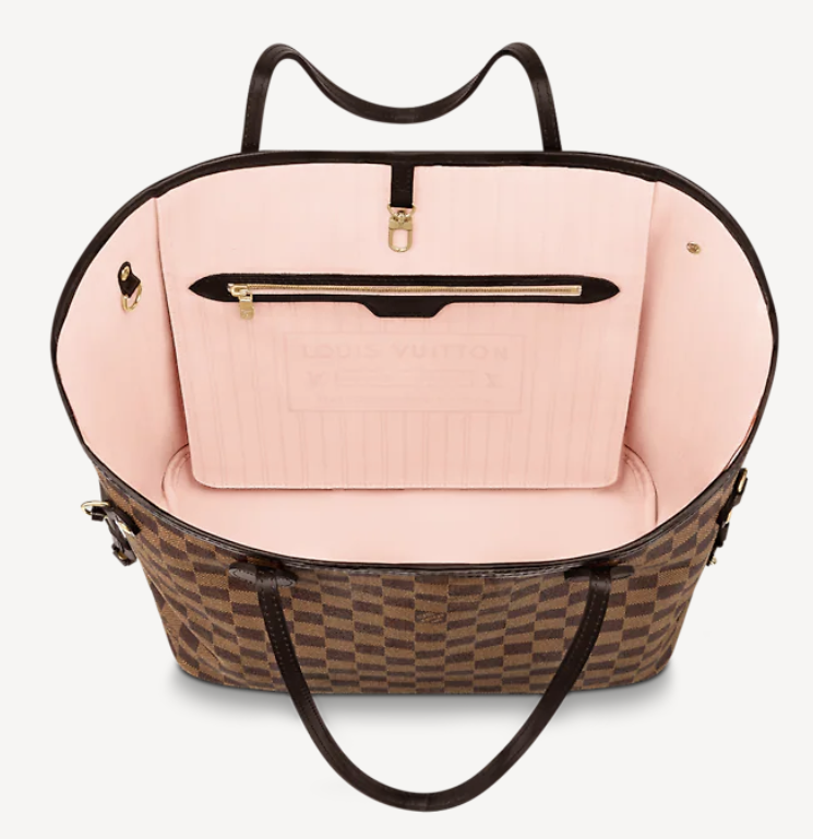 LV Neverfull MM Rose Ballerine